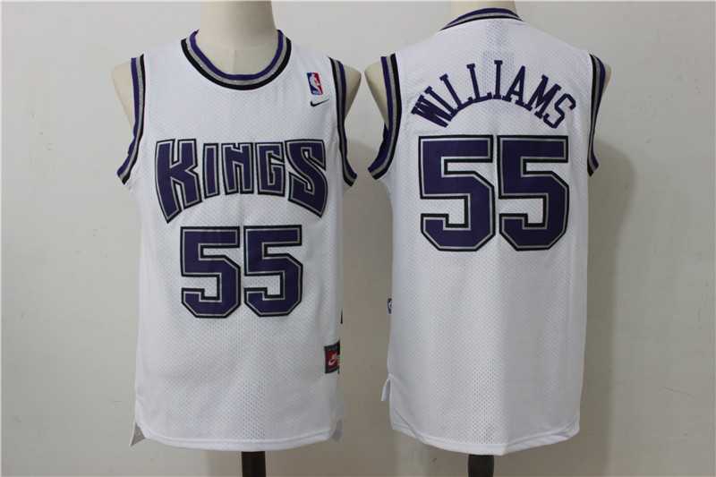 Sacramento Kings #55 Jason Williams White Nike Throwback Stitched Jersey,We sell and wholesale Sacramento Kings #55 Jason Williams White Nike Throwback Stitched Jersey on line form chian!